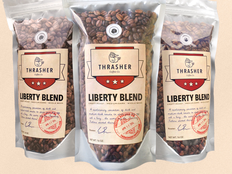 Liberty Blend, by Thrasher Coffee Co. by Joseph Darnell on Dribbble