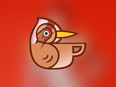 Thrasher Coffee Logo - Bowie Edition bird coffee david bowie logo thrasher