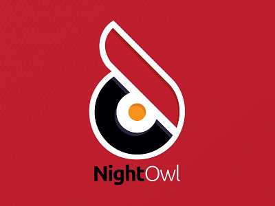 Night Owl Podcast Network Logo logo network night owl podcast red