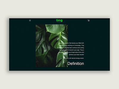 Ting – Lush Shopify about ecommerce lush design modern ecommerce modern shopify nature shopify shopify theme startup website supplement web design