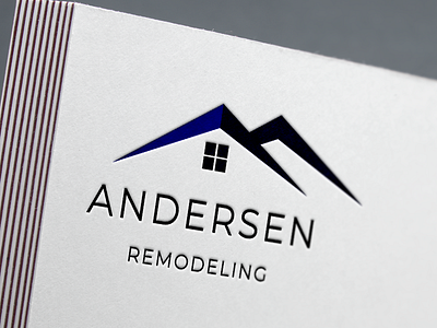 Andersen Remodeling Logo Design branding design flat logo