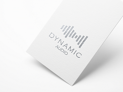 Dynamic Audio Logo branding design flat logo minimal