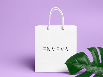 Clothing Store Shopping Bag Branding branding design flat logo minimal