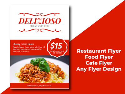 restaurant flyer