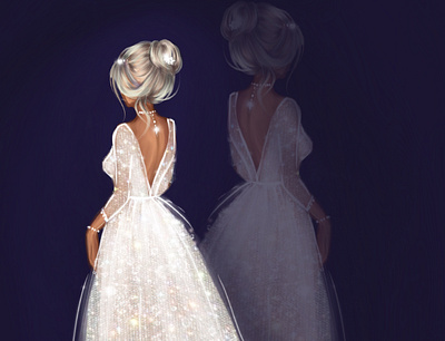 Wedding dress dress fashion fashion illustration illustration procreate wedding