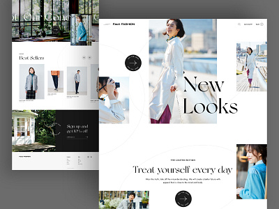 Fact FASHION - homepage renew clean design fashion brand homepage japan pc ui uiux ux webdesign xd