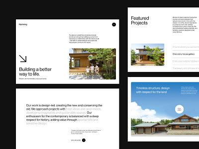 Homiving Architecture - Home page architect architecture branding clean design homepage minimal pc ui ux webdesign xd