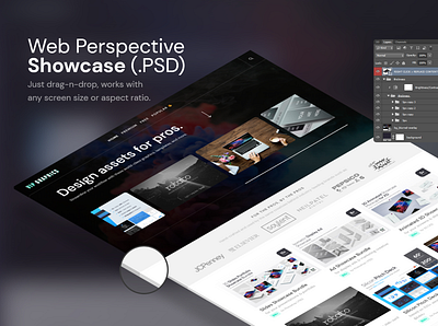Perspective Web Mockups business pitch clean creative mockup mockup psd mockup template perspective mockup photoshop template psd template showcase web mockup website mockup