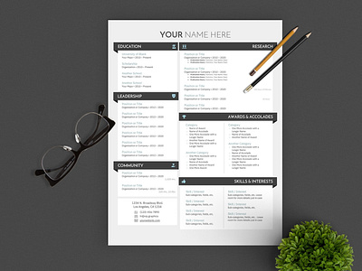 One-Page Resume for Word - Discounted! clean header images microsoft word microsoft word resume portfolio showcase poster showcases resume resume bundle resume clean resume design resume template website previews