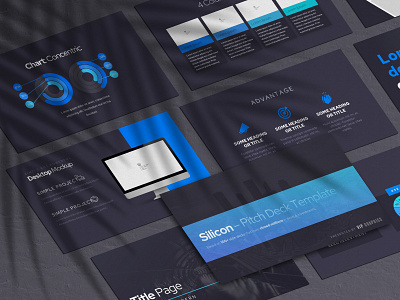 Ultimate Pitch Deck Template — for PowerPoint & Keynote blue clean creative dark fundraising investment investor investor presentation mockup mockup psd modern pitch pitch deck powerpoint ppt template presentation sales pitch sales ppt startup