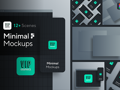 Minimal Website Mockup Scene Creator