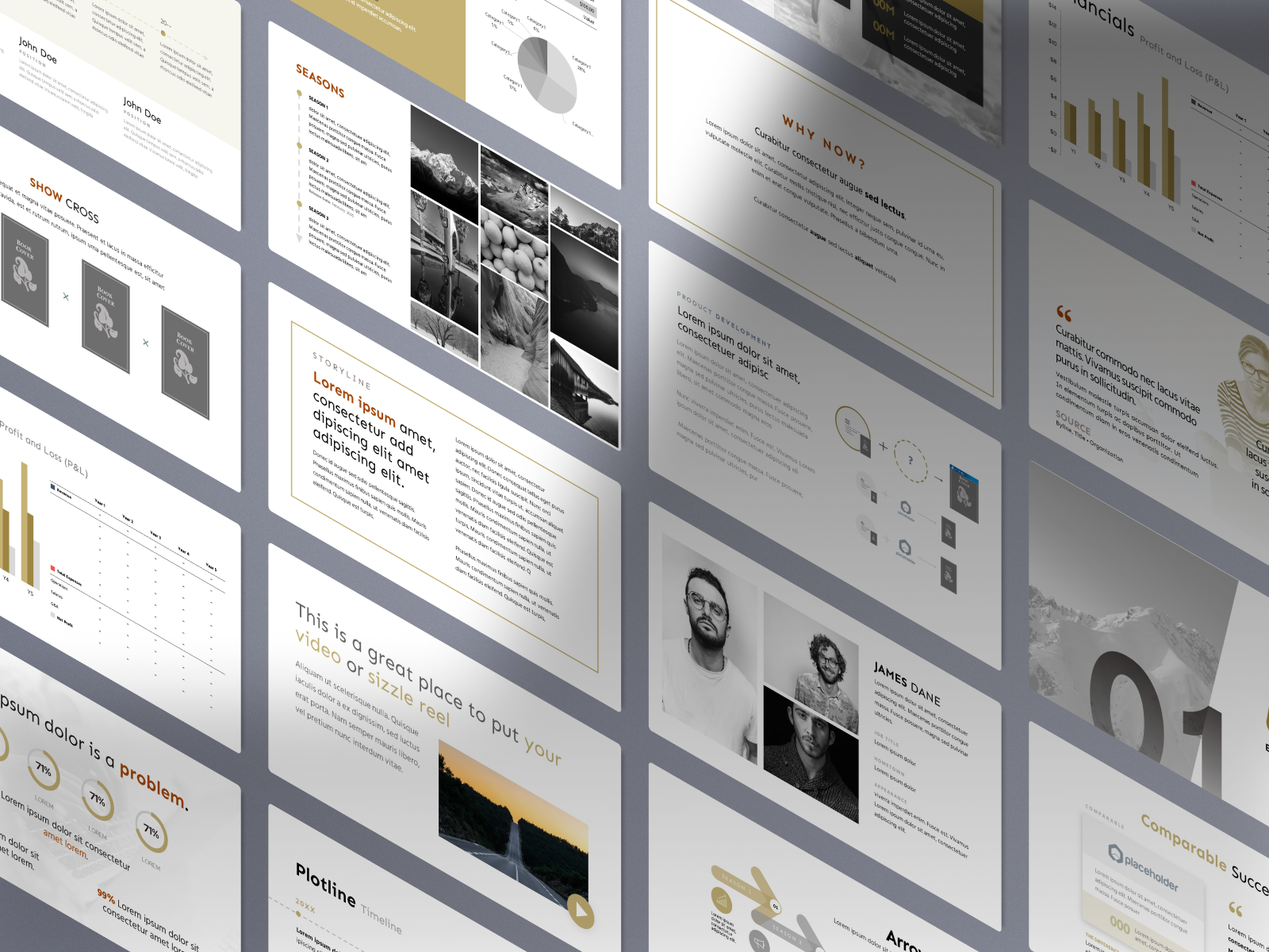 Film Pitch Deck Template by VIP Graphics on Dribbble