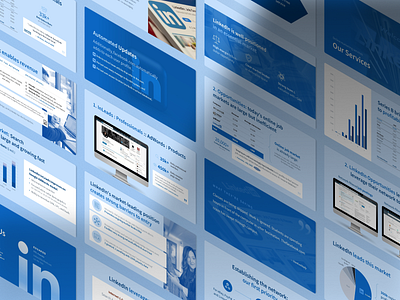 LinkedIn Pitch Deck Template for PowerPoint blue career deck investment investor investor presentation jobs linkedin mockup network pitch deck pitch deck template powerpoint presentation professional slide deck social social media template venture capital