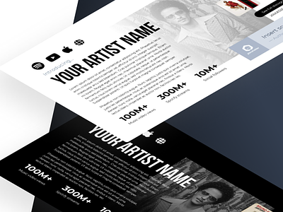 EPK / Electronic Press Kit Template for PowerPoint