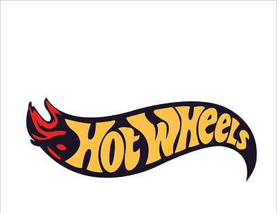 Recreated Famous Hot Wheels Logo adobe color color combinations combination fun hot wheels illustration illustrator logo logodesign practice