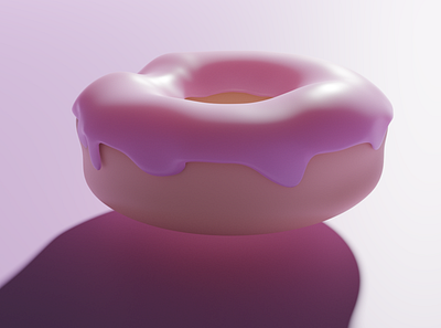 Donut 3D Design 3d art blender design donuts image pink