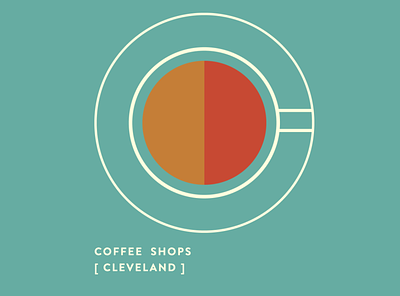 Cleveland Coffee Guide Cover branding graphic design vector visual identity