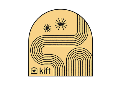 Kift Sticker branding graphic design illustration