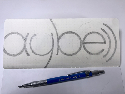 Maybell Wordmark Sketch branding graphic design logo quantum quantum computer wordmark