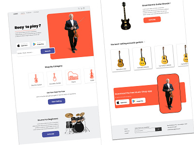 Musical Instruments Store website (ui)