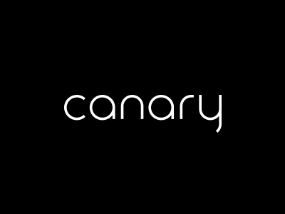 Canary Wordmark canary logo startup tech type wordmark