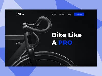 Biker biker branding creative exercise illustration landing outdoor splash splash page ui web webpage