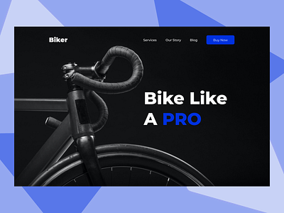 Biker biker branding creative exercise illustration landing outdoor splash splash page ui web webpage