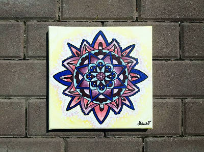 Mandala Otvorenosti acryl painting