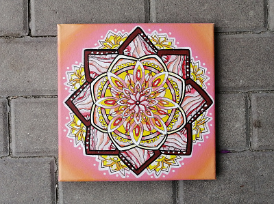 Mandala acryl mandala painting