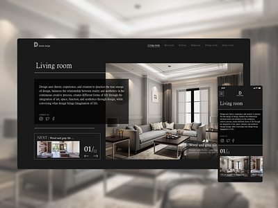 Interior design - Web design interaction design rwd ui ux uidesign ux web web design xd