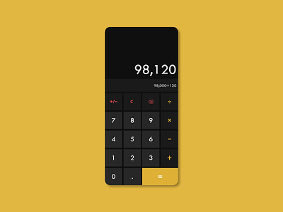 Daily UI 04 - Calculator 004 04 4 app calculator daily ui dailyuichallenge design mobile ui ui ux uidesign ux xd