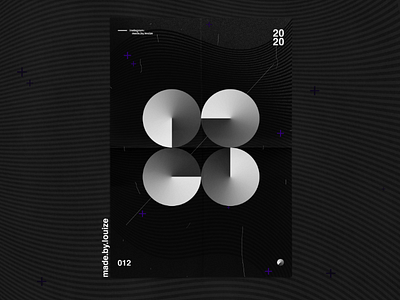Design 012 black and white gradient graphic poster design