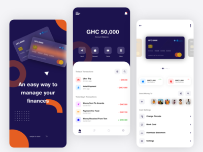 Bank App by Samuel Obugyei on Dribbble