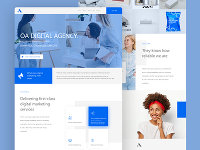 Digital Agency app design design digital graphic design homepage landing page marketing ui ui design ux ux design