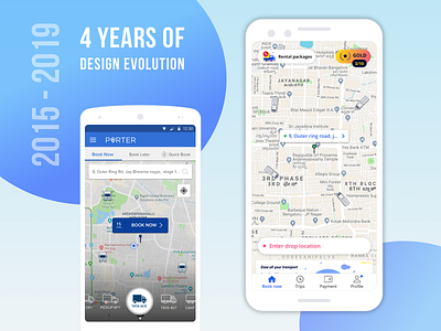 App Design Evolution app design evolution logistics ui ux