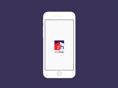 App Design - Realhub - Startup Screen app application mobile realhub realty ui ux