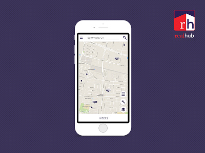  App Design - Realhub - Map Screen