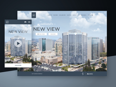 Oakland's New View — 601citycenter.com mobile oakland real estate responsive website