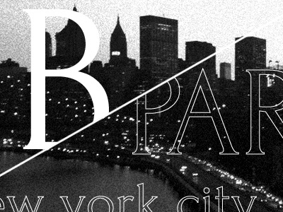 b/party black and white new york party photo serif type