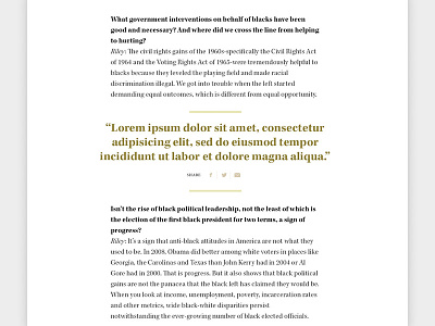 Feature Article article interview kepler pullquote typography
