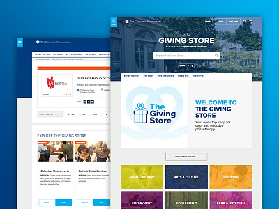 The Giving Store: A One-Stop-Shop for Philanthropy ecommerce nonprofit philanthropy profile search ui ux web application web design website