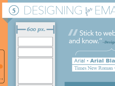 Designing for Email email design fonts infographic pixels