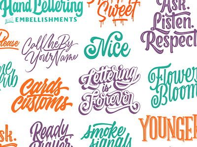 Lettering Collection 2018 to 2019