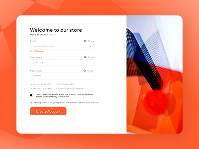 Sign Up Web User Interface V.1