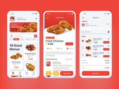 Food App User Interface app dailyapps design designapps figma food foodapp icon inspiration ui uiux uiuxsupply ux webdesign