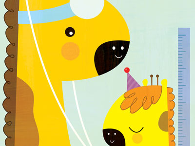 Emmbook I-phone app baby healthcare animal giraffes stethescope