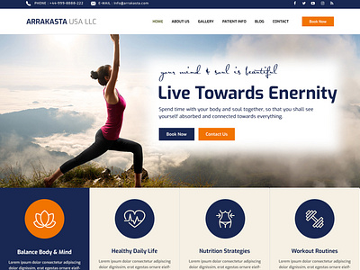 ARRAKASTA USA LLC- Homepage Mockup