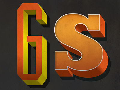 3d Letter Snipettes 3d font g illustration letters s sign typography vector
