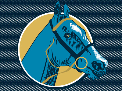 Horsin' Around illustration horse illustration pony racetrack racing vector