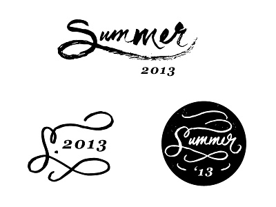 Summer 2013 Line Options branding fashion font hand drawn script summer type